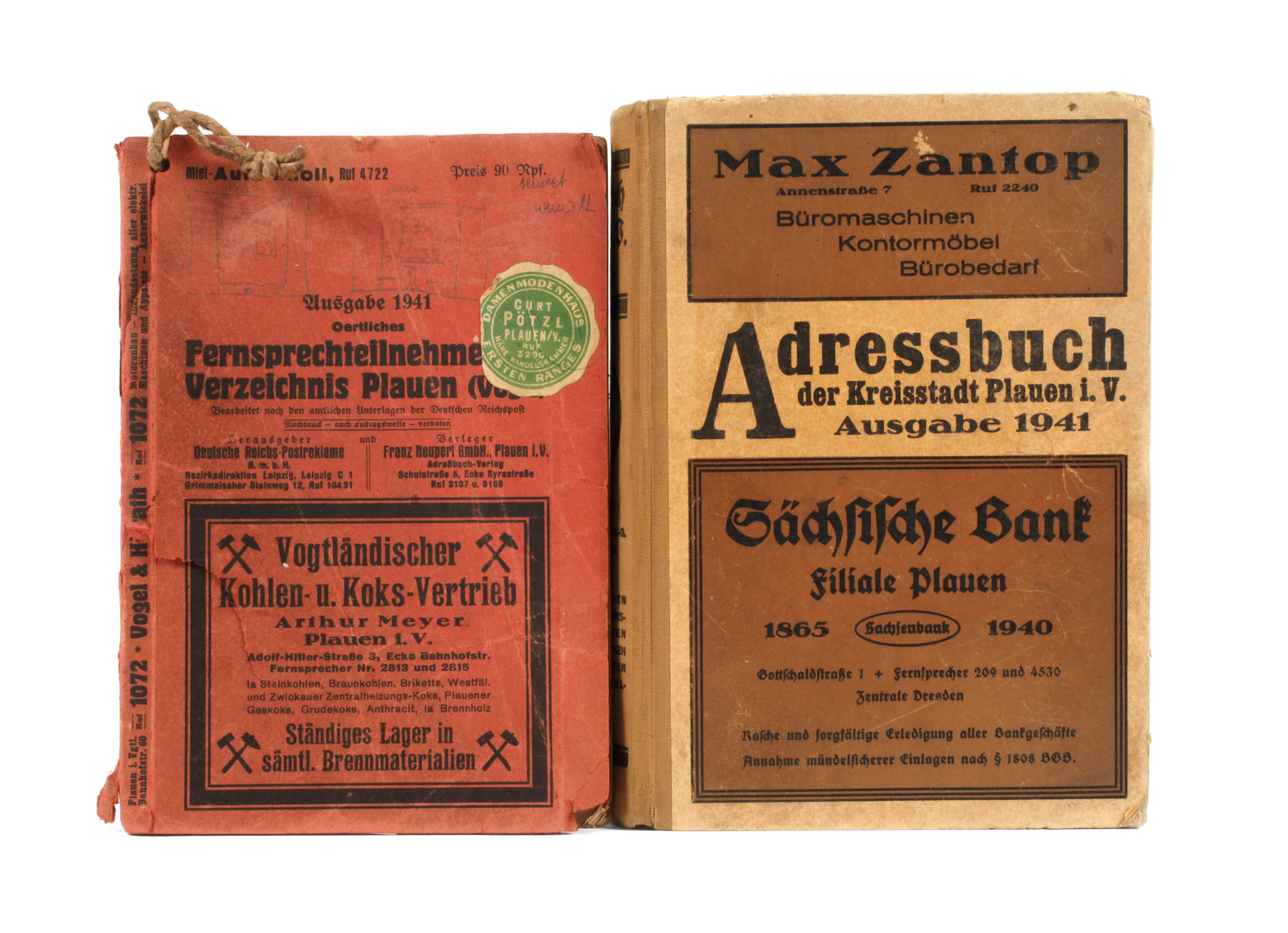 Adressbuch Plauen 1941