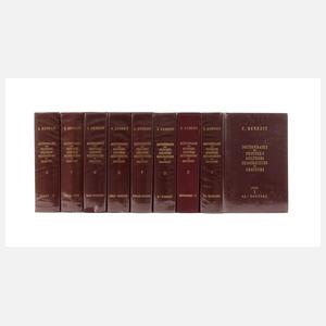 Acht Bände Kunstlexikon E. Bénézit