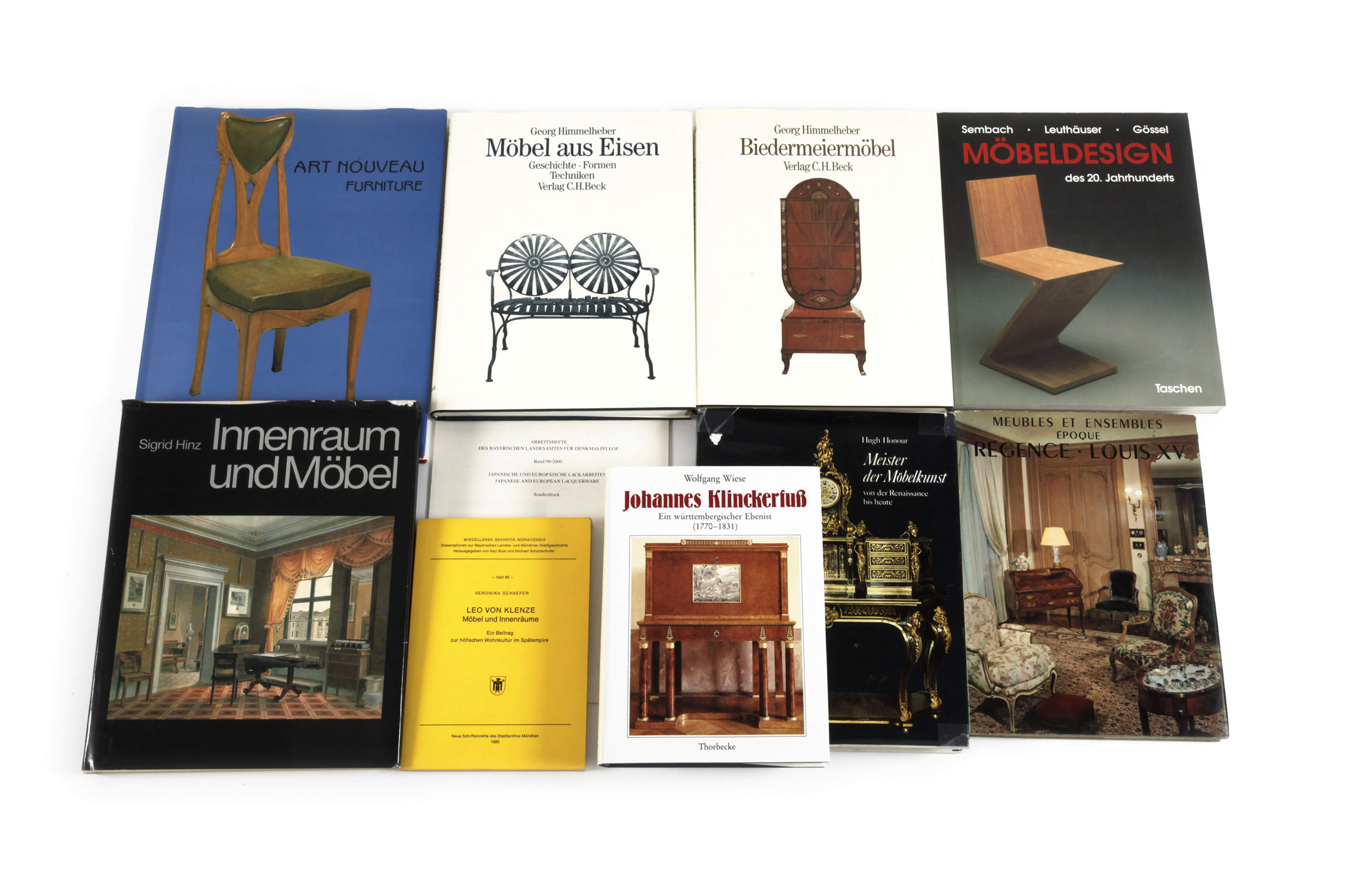 Konvolut Fachliteratur Möbel