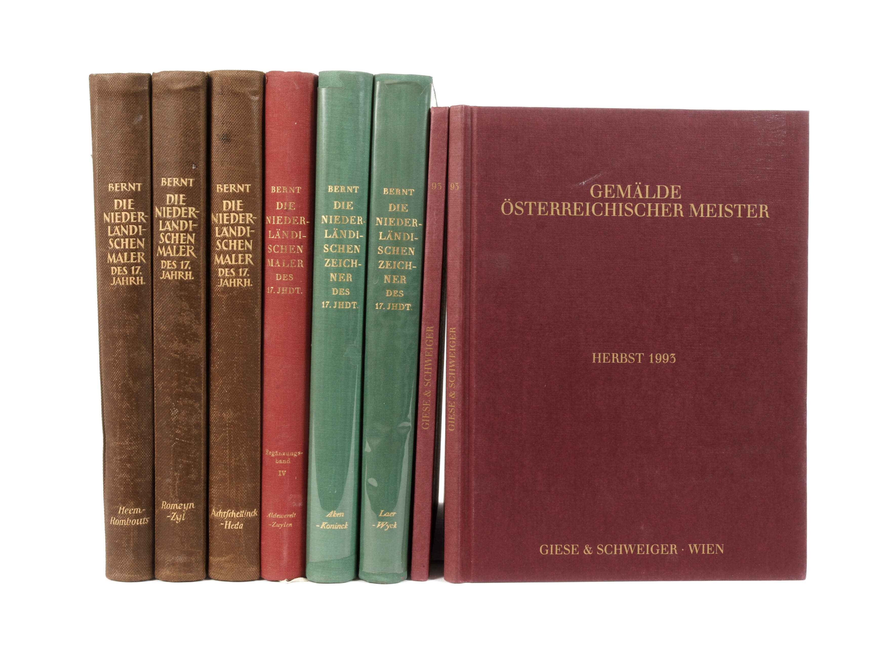 Acht Bücher über Gemälde Alter Meister