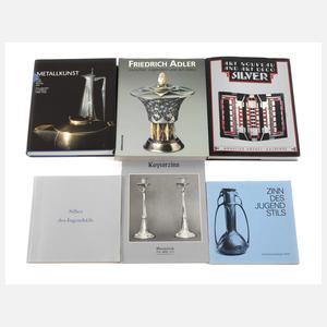 Sechs Bände Fachliteratur Metallkunst