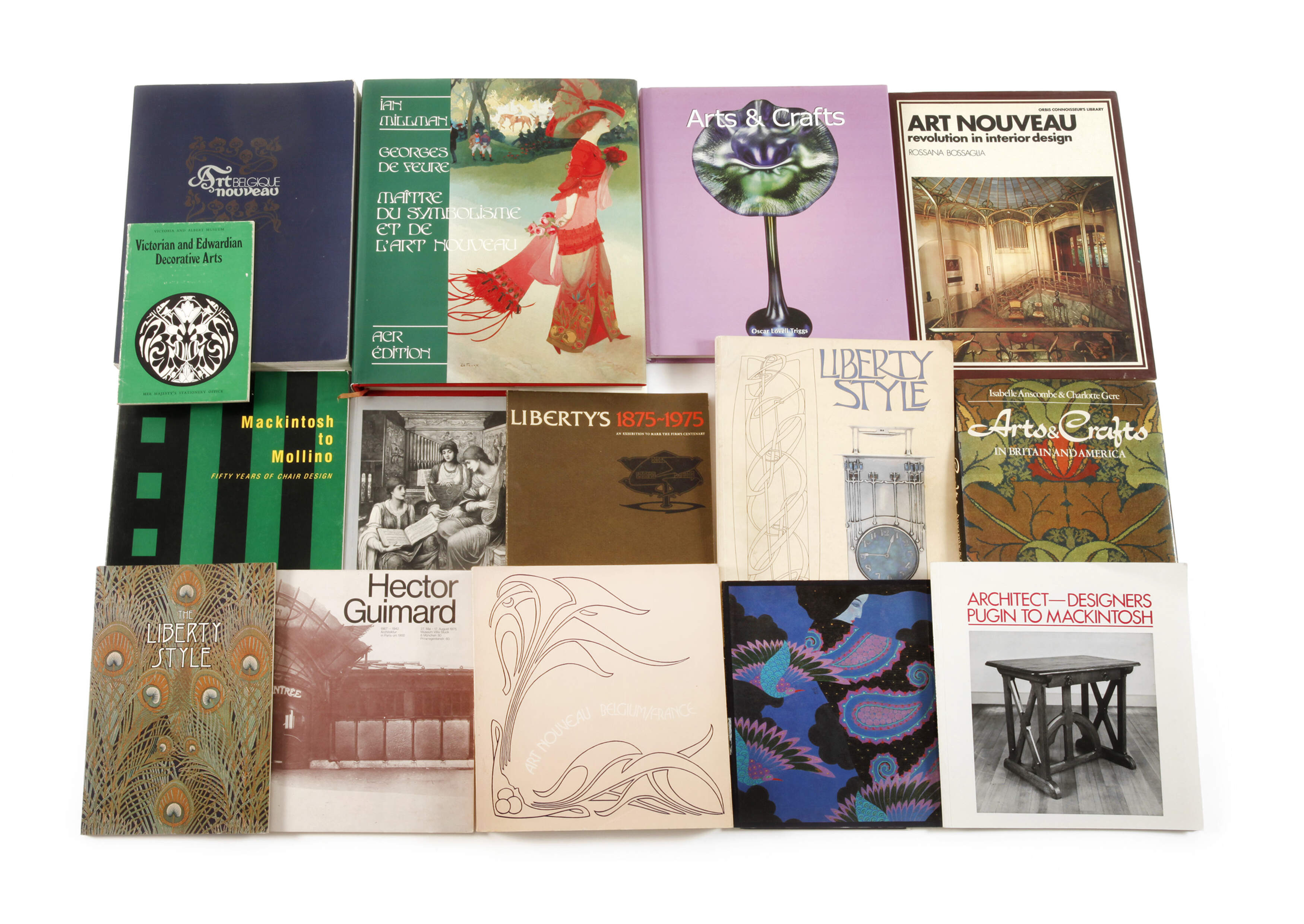 15 Bücher englischer und französischer Jugendstil