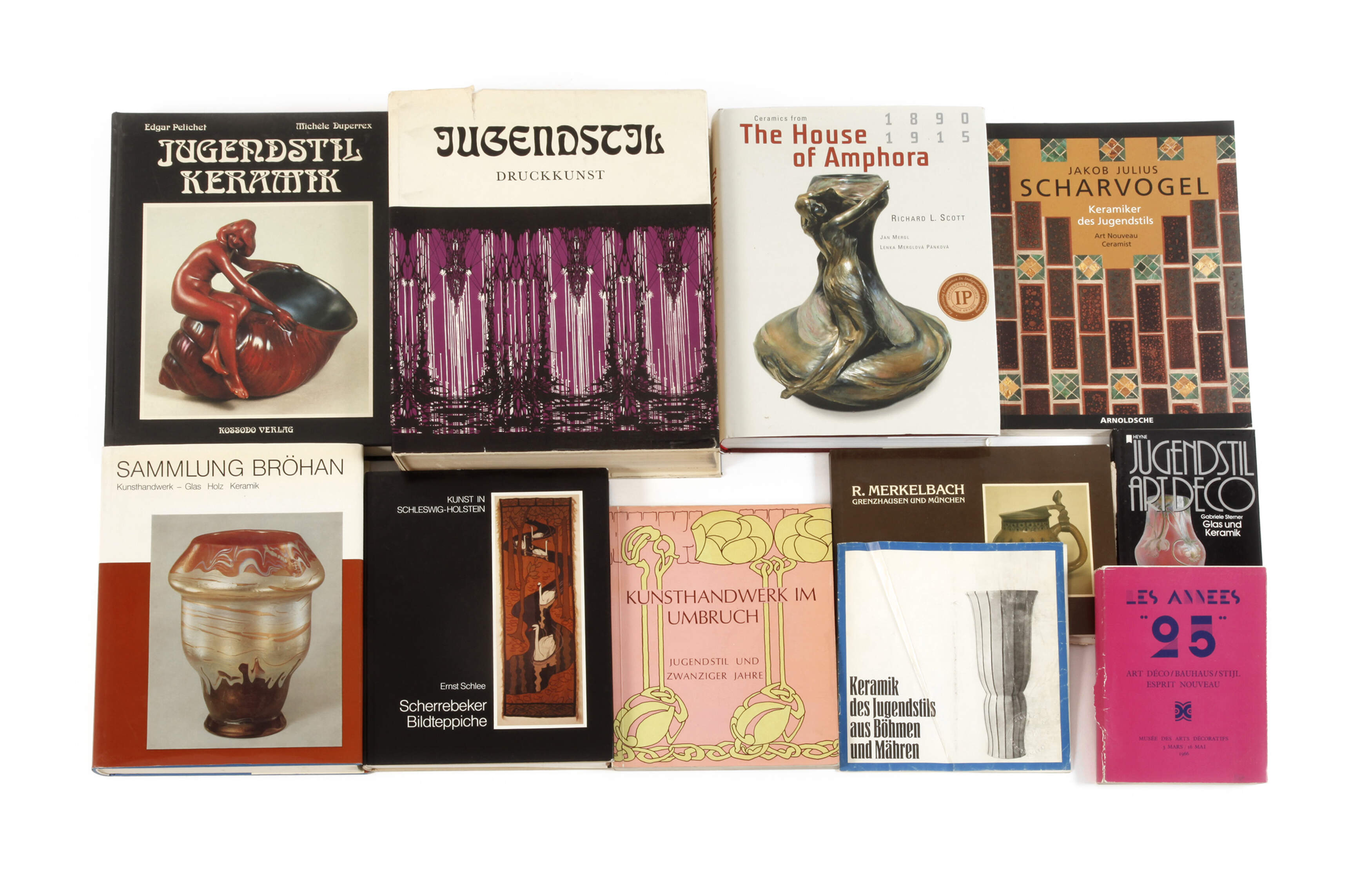 Elf Fachbücher Kunsthandwerk Jugendstil