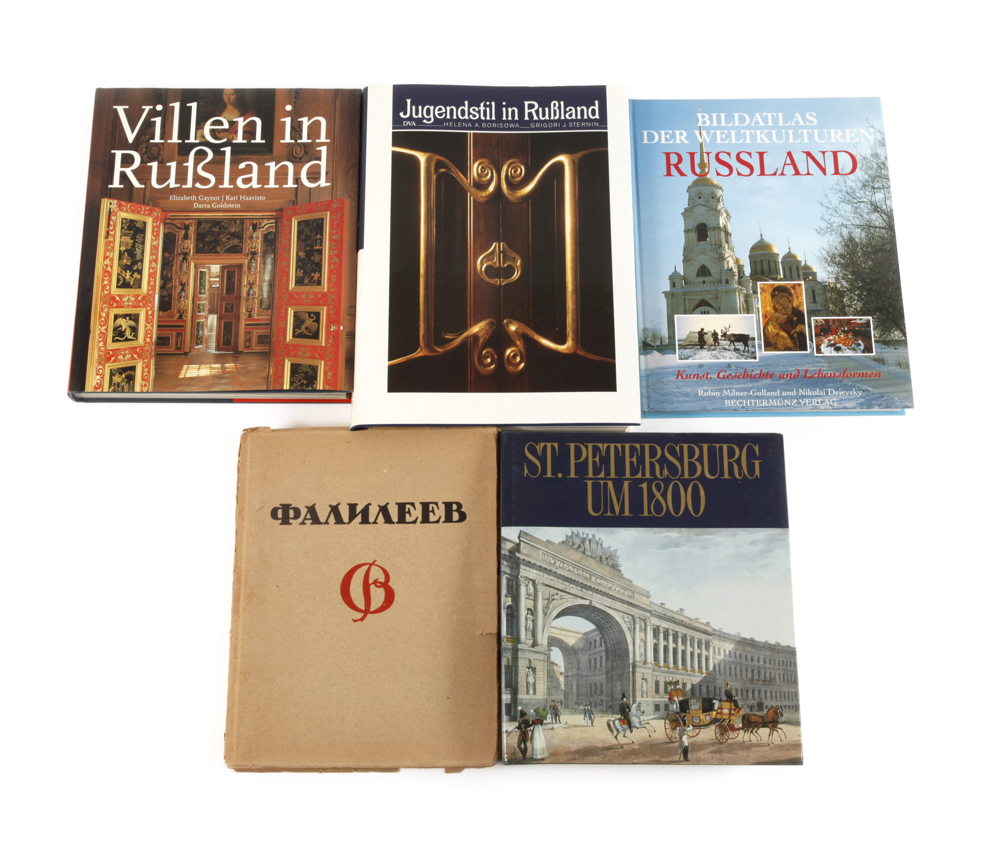 Fünf Bücher Jugendstil und Architektur in Russland