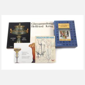 Konvolut Fachliteratur Glas