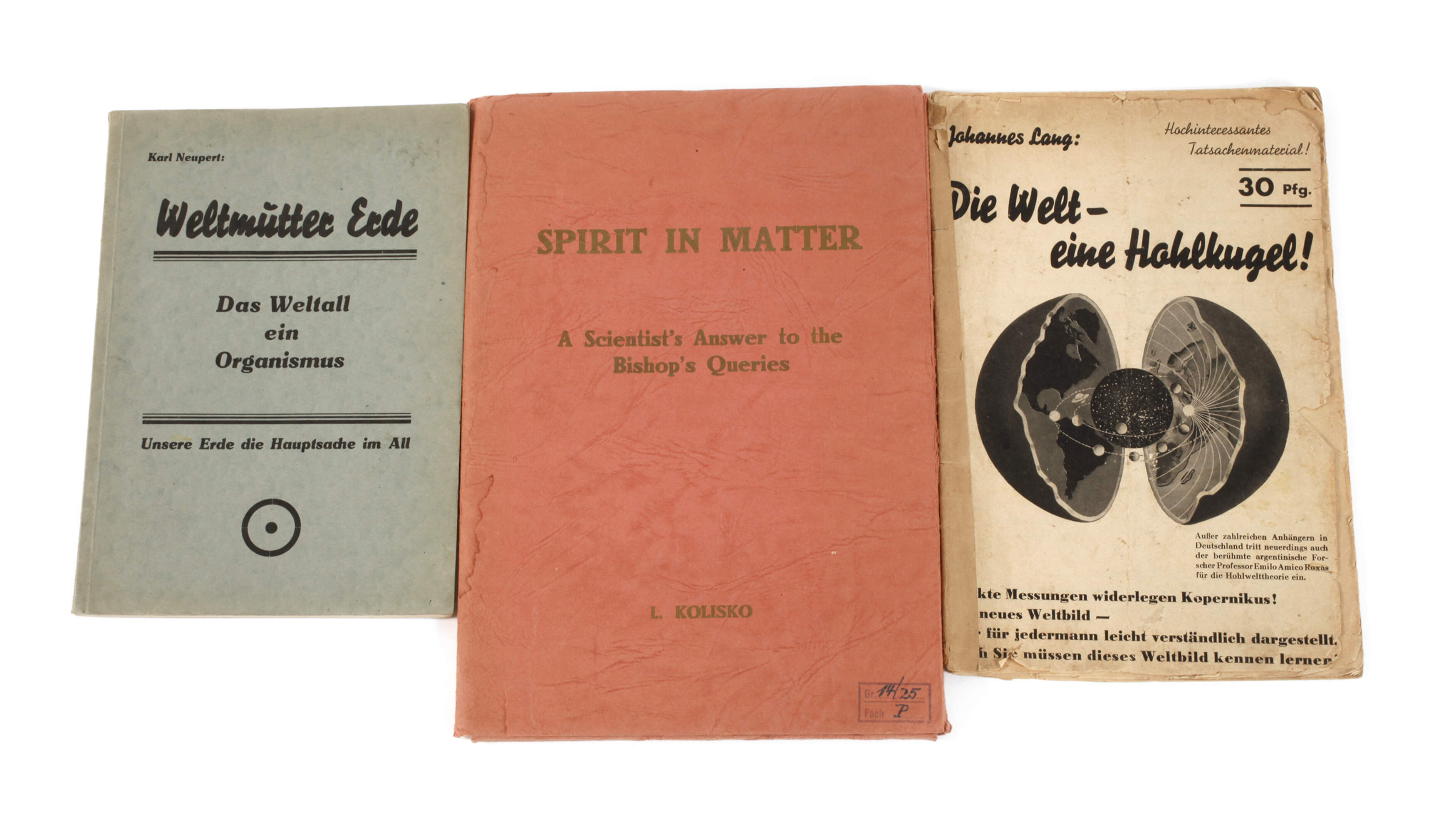Drei Hefte Welttheorien