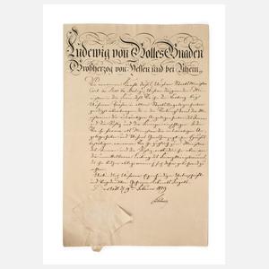 Zwei Amtsschreiben Darmstadt