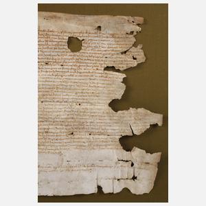 Frühes Pergament-Fragment