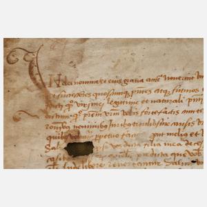 Frühes Pergament-Fragment