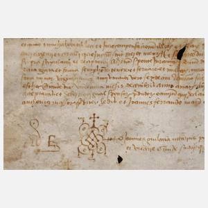 Frühes Pergament-Fragment