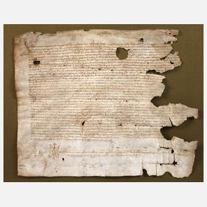 Frühes Pergament-Fragment