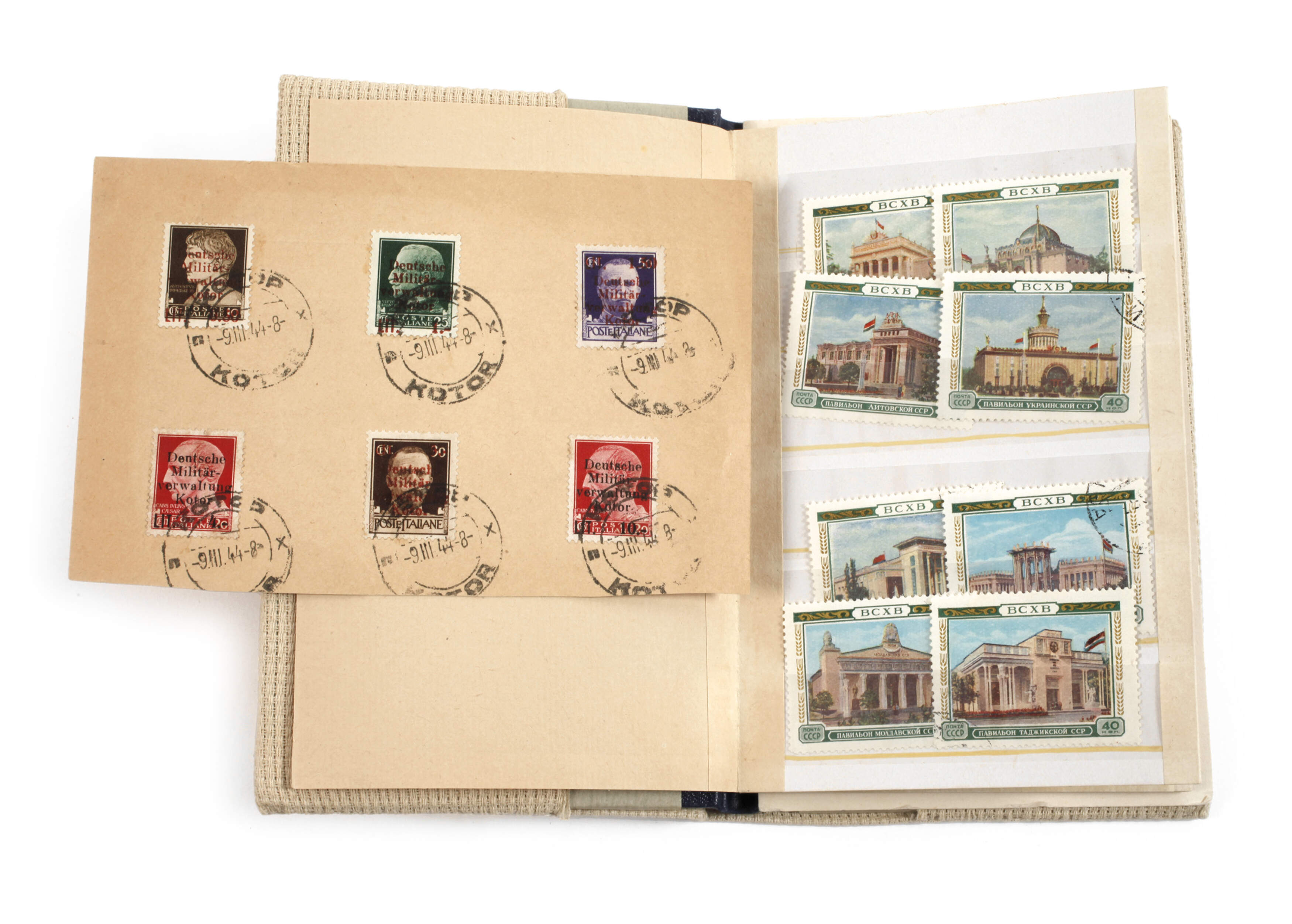 Briefmarken Militärverwaltung Kotor