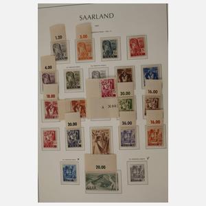 Briefmarkensammlung Saarland