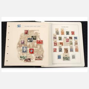 Briefmarkensammlung Saarland