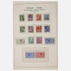Briefmarkensammlung Schweiz