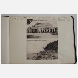 Ansichtskartenalbum in Form eines Tagebuchs