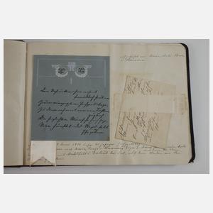 Ansichtskartenalbum in Form eines Tagebuchs