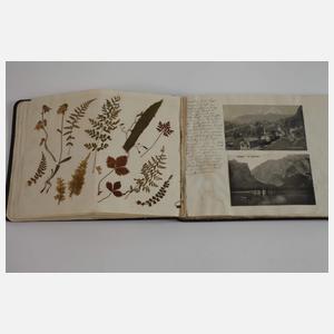 Ansichtskartenalbum in Form eines Tagebuchs