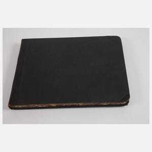 Ansichtskartenalbum in Form eines Tagebuchs