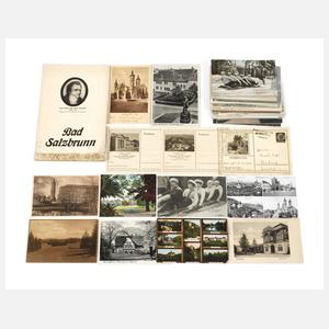 Konvolut Ansichtskarten Bad Salzbrunn