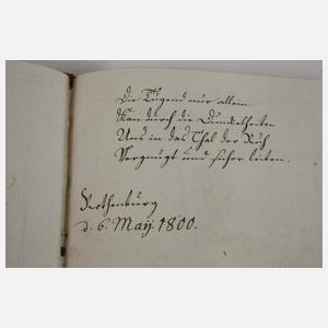 Kleines Stammbuch-Album Amicorum