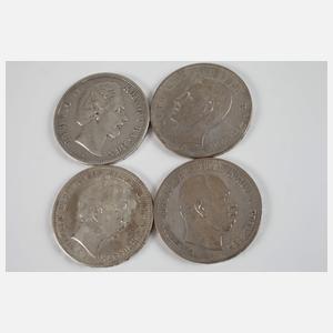 Konvolut 5 Mark Silbermünzen Kaiserreich