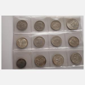 Konvolut Silbermünzen Kaiserreich