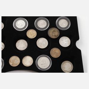 Konvolut Silbermünzen Kaiserreich