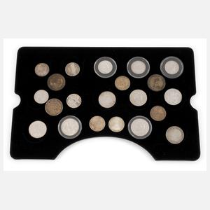 Konvolut Silbermünzen Kaiserreich