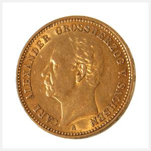 20 Mark Gold Sachsen