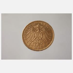 20 Mark Gold Sachsen-Anhalt