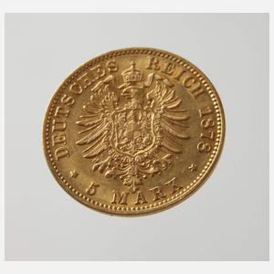 5 Mark Gold Preußen