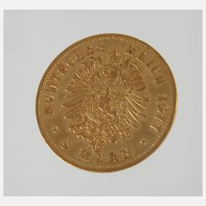 5 Mark Gold Preußen