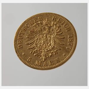 5 Mark Gold Preußen