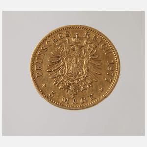5 Mark Gold Preußen