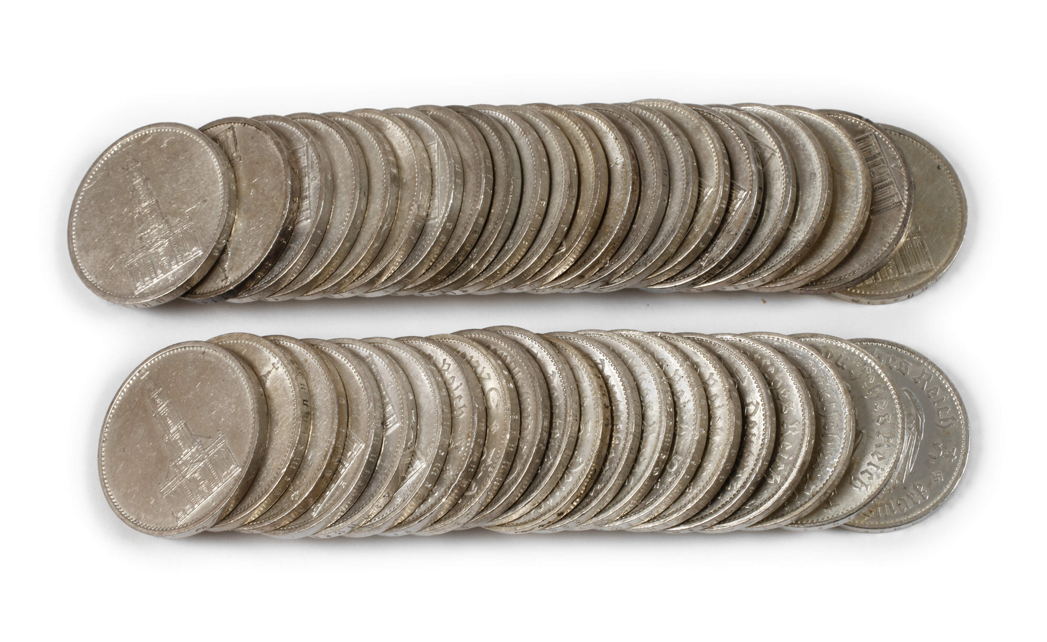 Konvolut 5 Mark Silber Garnisionskirche Potsdam