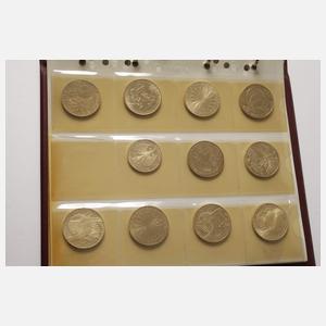 Konvolut 5 + 10 DM Gedenkmünzen BRD