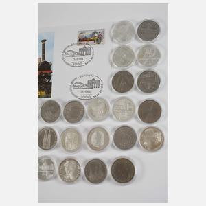 Sammlung 5 Mark BRD Gedenkmünzen