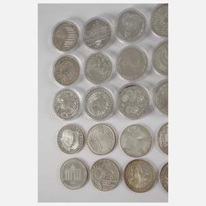 Konvolut 10 Mark Silber BRD Gedenkmünzen