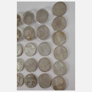 Konvolut 10 Mark Silber BRD Gedenkmünzen