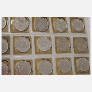 Konvolut 5 und 10 Mark Kurs- und Gedenkmünzen BRD