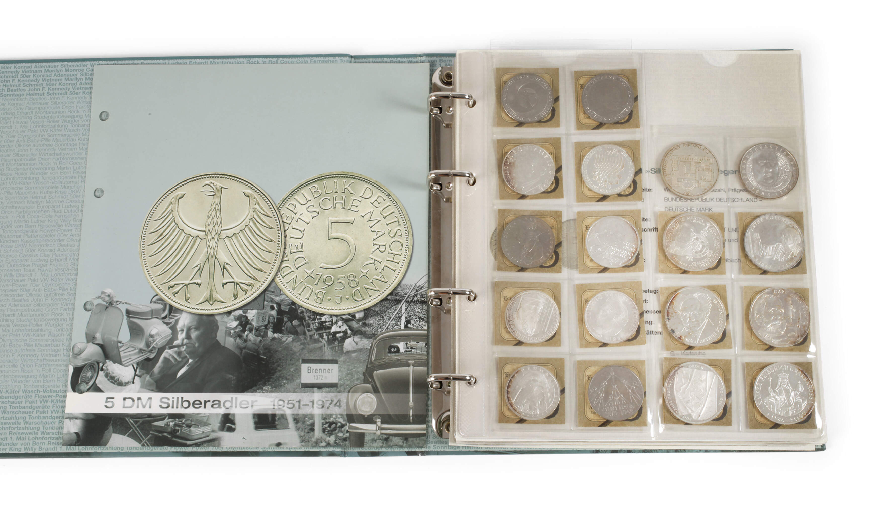 Konvolut 5 und 10 Mark Kurs- und Gedenkmünzen BRD