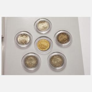 Konvolut 2 Euro Kursmünzen