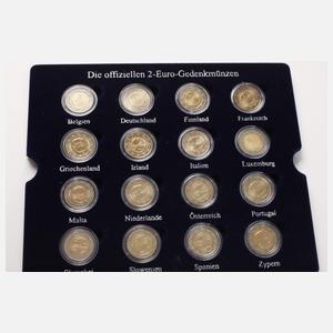 Konvolut 2 Euro Kursmünzen