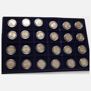 Konvolut 2 Euro Kursmünzen
