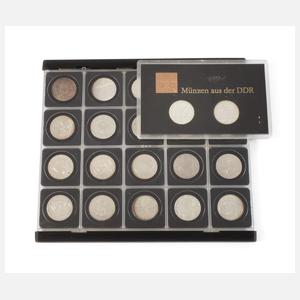 Konvolut 10 Mark Silbergedenkmünzen DDR
