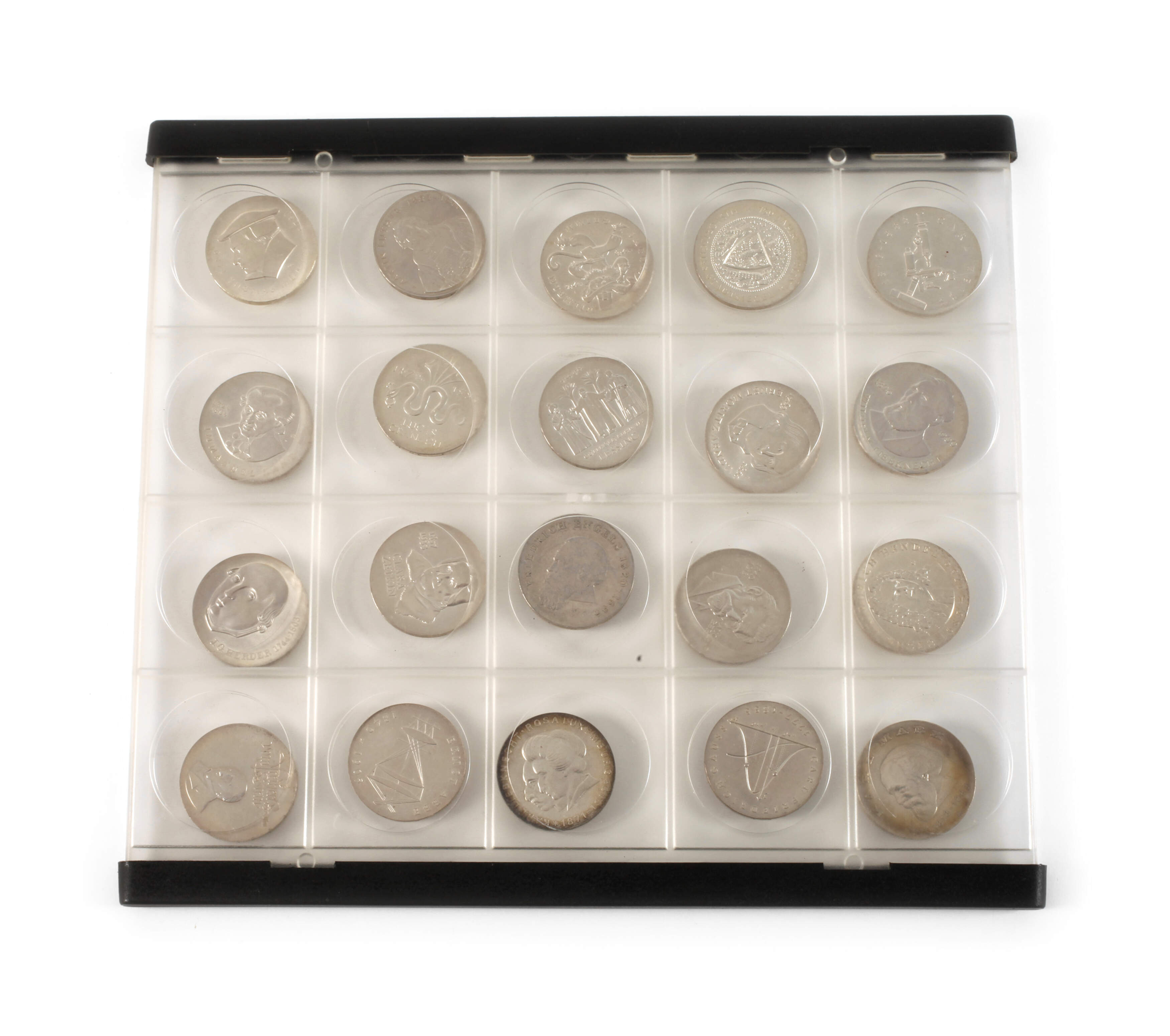 Konvolut 20 Mark Silbergedenkmünzen DDR