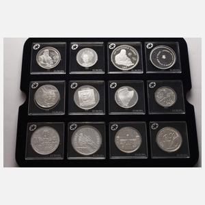 Konvolut Silbermünzen Europa