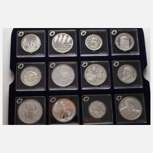 Konvolut Silbermünzen Europa