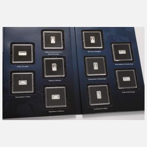 Konvolut Silbermedaillen und -barren